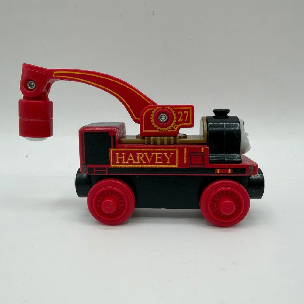 Thomas & Friends Wooden Railway Harvey Crane Engine GGG32 Red No 27 Train Toy